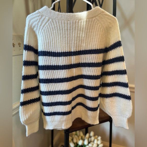 Marea by Liz Joy Sailor Striped Cardi Navy: SZ S - Picture 3 of 4